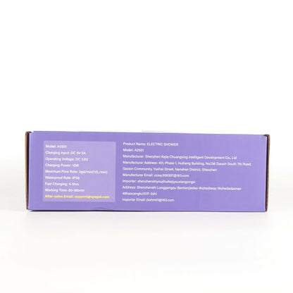 Portable Shower for Camping, [Upgraded] Spopal 8000mAh Rechargeable Camping Shower with 5 Adjustable Speeds, 4 Spray Modes, LED Display, IPX8 Waterproof Outdoor Shower Kit for Hiking, Travel, Car, Pet