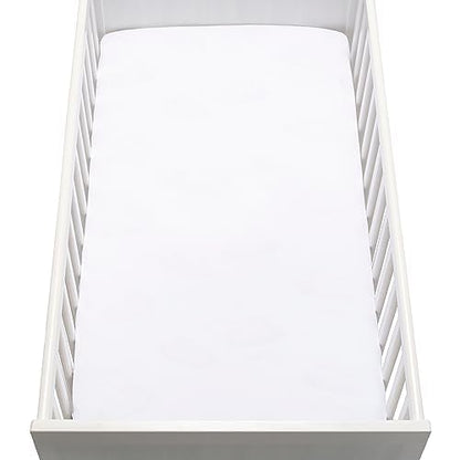 Newton Baby Organic Fitted Crib Sheets (2-Pack) - Ultra Breathable and Soft, 100% Organic Muslin Cotton, Fits All Standard Cribs, White…