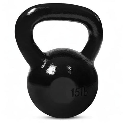 JFIT Kettlebell Weights Cast Iron, 15 LB