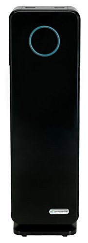 GermGuardian 5-In-1 HEPA Air Purifier for Home, Pet Air Purifier with HEPA Air Filter & UV-C Light, AC4300BPTCA, 743 Sq. Ft., 22'' Tower, Black