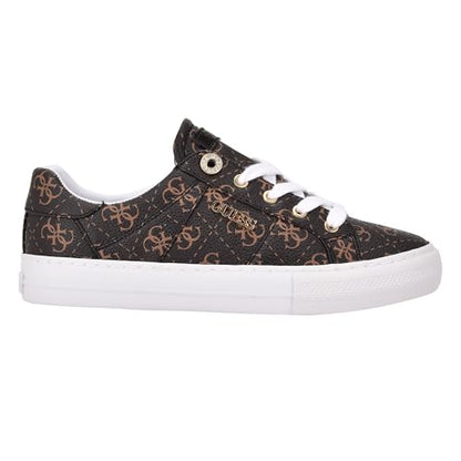 Guess Women's Loven3 Sneaker, Brown Multi 908, 7