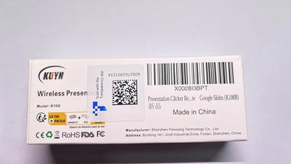 Presentation Clicker Remote, Type C&USB Wireless Presenter, PowerPoint Clicker, Slide Advancer Control for Mac︱ Windows︱ Laptop, Support PPT︱Keynote︱Google Slides