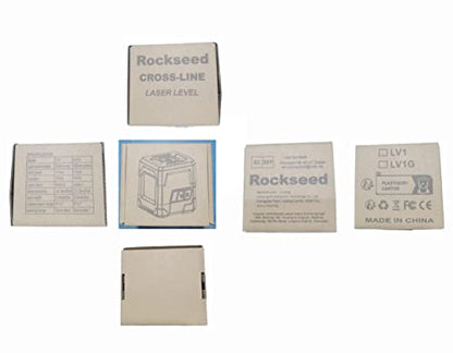 Laser Level, RockSeed Cross Line Laser with Self-Leveling, Vertical and Horizontal Line, Rotatable 360 Degree, Carrying Pouch, Battery Included(Green)