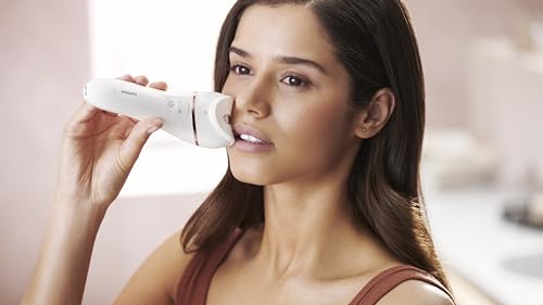 Philips Epilator Series 8000, Wet & Dry, 3-in-1 with Shaver & Trimmer Attachments for Women, 8 Accessories Included, BRE720/14