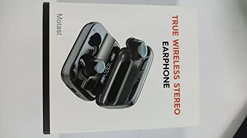 Motast Wireless Earbuds, Bluetooth 5.1 Earbuds with 140H Playtime, Bluetooth Headphones Noise Cancelling Stereo Bass Wireless Earphones in Ear with Mic, USB-C Charging Case, IP7 Waterproof Headset