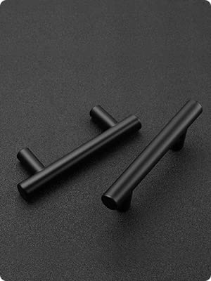 Ravinte 30 Pack 6 inch Cabinet Pulls Matte Black Stainless Steel Kitchen Drawer Pulls Cupboard Handles Cabinet Handles 3.75” Hole Center
