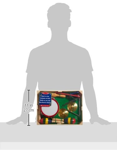 Melissa & Doug Band-in-a-Box Clap! Clang! Tap! - 10-Piece Musical Instrument Set