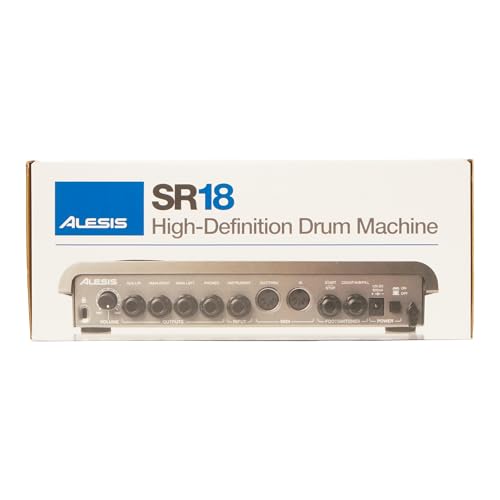 Alesis SR-18 - Studio-Grade Standalone Drum Machine With On-Board Sound Library, Performance Driven I/O and In-Built Effects / Processors