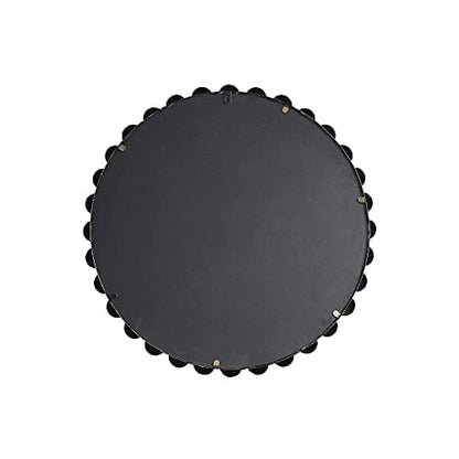 Madison Park Round Mirror, Metal Frame Circle Mirror 27 inch, Wall Art Decor Mounted Hanging for Entryway, Bathroom, hallway, Living Room, Vanity, Marlowe, Gold