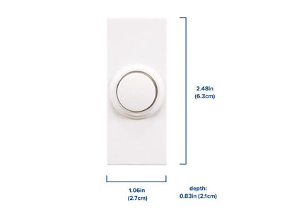 Heath/Zenith SL-7366-02 Wireless Plug-In Door Chime Kit with Molded Plastic Cover, White