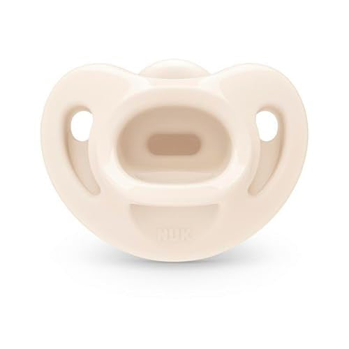 NUK Timeless Comfy Pacifier | 100% Silicone, One-Piece Design | BPA-Free, Gentle on Baby’s Skin | 5-Pack, for 0-6M