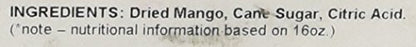 Gerbs Sweetened Dried Mango Slices 2 lbs. | Unsulfured, No Additives, Resealable Bag | Naturally Chewy & Sweet | Top 14 Allergen-Free