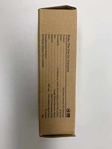 Maketheone IR Torch 3 Watt 850NM Infrared Light Night Vision Flashlight Torch - Infrared Light is Invisible to Human Eyes - to be Used with Night Vision Device (NOT Include Battery)