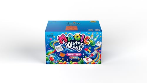 Kiditos Magic Water Elf Toy Kit, Aqua Fairy Water Gel Kit-20 Magic Gels&10 Molds–Make Your Own Water Pets & Squishy Toys–Fun Summer DIY Craft Kit, Birthday Gifts & Party Favors for Kids Ages 3+