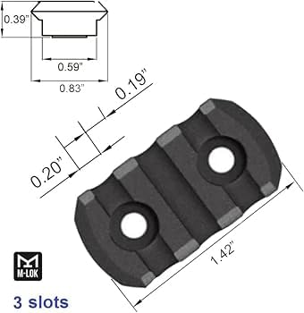 360 Tactical Combo of (3-Slot & 7-Slot) P i c a t i n n y R a il (Combo - 1)