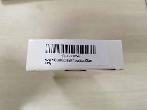 Norwii N95 Bluetooth Presentation Clicker with USB-A Receiver, PowerPoint Clicker for Presentation Remote, Rechargeable Wireless Presenter Pointer, Slide Clicker for PC/Laptop/e-Book(Green, BLE&USB-A)