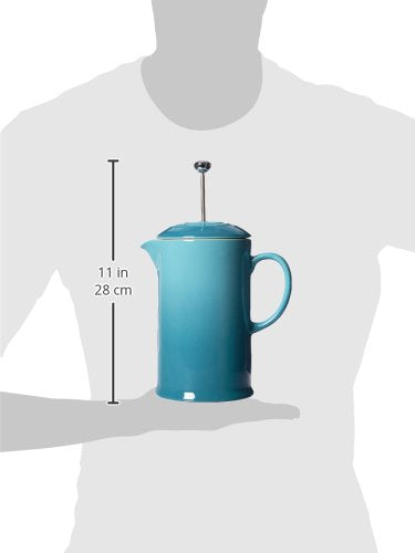 Le Creuset Stoneware French Press, 34 oz., Caribbean