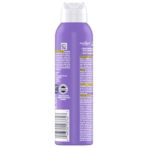 OFF! Clean Feel Insect Repellent Aerosol with 20% Picaridin, Bug Spray with Long Lasting Protection from Mosquitoes and Ticks, Feels Good on Skin, 5 oz