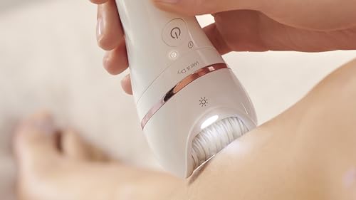 Philips Epilator Series 8000, Wet & Dry, 3-in-1 with Shaver & Trimmer Attachments for Women, 8 Accessories Included, BRE720/14