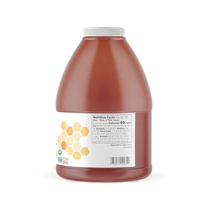 Glorybee, Organic Light & Mild Honey, 100% US Grade A Honey, 5lb
