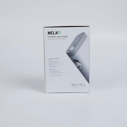 Nelko Label Maker Machine with Tape, P21 Bluetooth Label Printer, Wireless Mini Label Makers with Multiple Templates for School Office Home, White