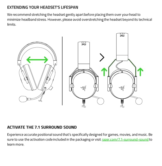 Razer BlackShark V2 X Gaming Headset: 7.1 Surround Sound - 50mm Drivers - Memory Foam Cushion - For PC, PS4, PS5, Switch - 3.5mm Audio Jack - Black