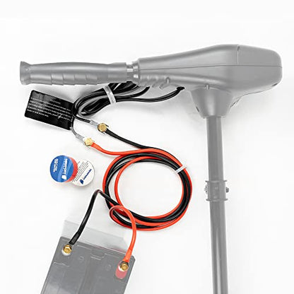Newport 10ft Trolling Motor Battery Cable Extension Kit – 8AWG Marine-Grade Wire – Includes Connectors, Terminals & Heat Shrink – Compatible with All Newport Motors
