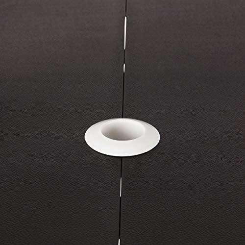 ONIVA - a Picnic Time brand - Folding Picnic Table - Camping Table - Outdoor Table with Umbrella Hole, (Black), 36.2" x 18" x 5.5"