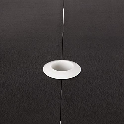 ONIVA - a Picnic Time brand - Folding Picnic Table - Camping Table - Outdoor Table with Umbrella Hole, (Black), 36.2" x 18" x 5.5"