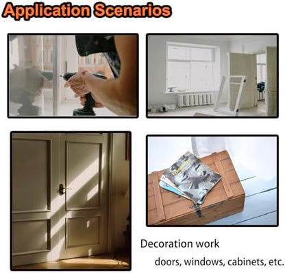 6Packs BlackContinuous & Piano Hinge, 12'' Heavy Duty Door Hinges with Holes, Stainless Steel Piano Hinge for Mailbox, Wood Furniture Tool/Storage Boxes, Cabinets Door, Piano