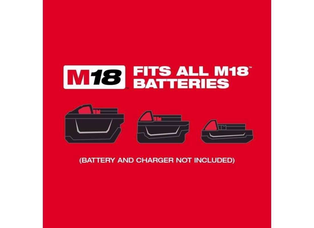 Milwaukee 2626-20 M18 18V Lithium Ion Cordless 18,000 OPM Orbiting Multi Tool with Woodcutting Blades and Sanding Pad with Sheets Included (Battery Not Included, Power Tool Only)