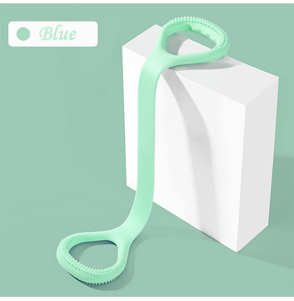 Kvittra Figure 8 Resistance Band, Arm Back Shoulder Exercise Elastic Rope Stretch Fitness Band, Foot, Leg, Hand Stretcher, Arm Exerciser for Yoga Pilates Stretching Physical Therapy, Home Gym Workout