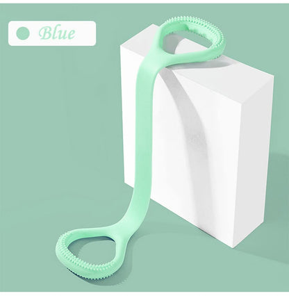 Kvittra Figure 8 Resistance Band, Arm Back Shoulder Exercise Elastic Rope Stretch Fitness Band, Foot, Leg, Hand Stretcher, Arm Exerciser for Yoga Pilates Stretching Physical Therapy, Home Gym Workout