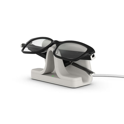 Amazon Echo Frames, an Alexa device (newest model), Smart glasses with Alexa, Rectangle frames in Classic Black with blue light filtering lenses