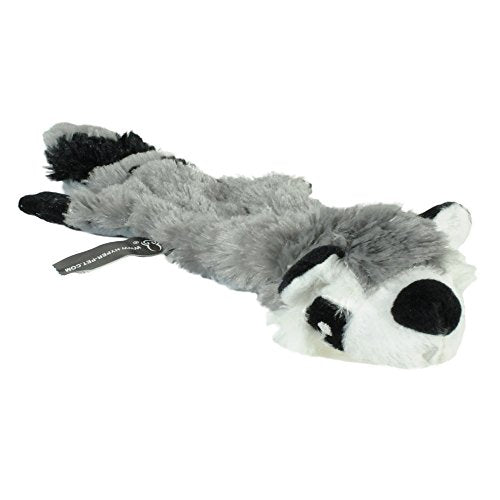 Hyper Pet Critter Skinz Raccoon Stuffless Dog Toy, Medium