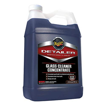 Meguiar's Professional Glass Cleaner Concentrate D12001 - Professional Strength Glass Cleaner for a Streak-Free Shine that's Residue-Free, 128 Oz, 1 Gallon
