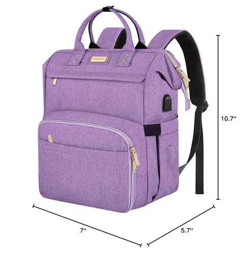 JCDOBEST Lunch Bag Backpack, Insulated Cooler Backpack Lunch Box Laptop Backpack with USB Port for Women Men