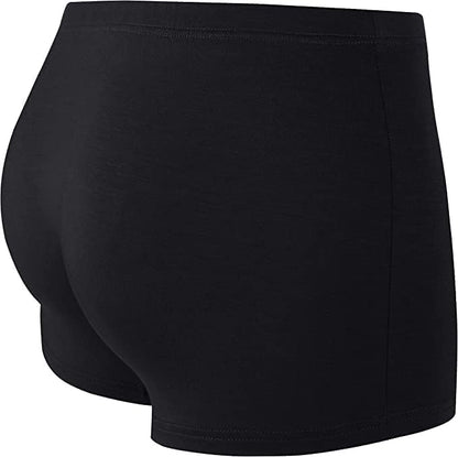 Pocket Underwear for Men with Secret Hidden Front Stash Pocket, Travel Boxer Brief, X-Large Size 2 Packs (Black)