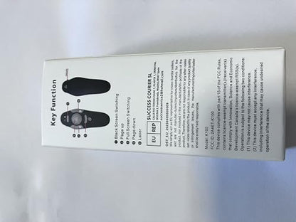 Presentation Clicker Remote, Type C&USB Wireless Presenter, PowerPoint Clicker, Slide Advancer Control for Mac︱ Windows︱ Laptop, Support PPT︱Keynote︱Google Slides