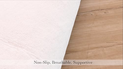 Mohawk Home 4' x 6' Premium Luxury Non Slip Rug Pad 1/4 Thick Dual Surface Felt + Rubber Gripper - Safe for All Floors, Synthetic Fiber, Grey