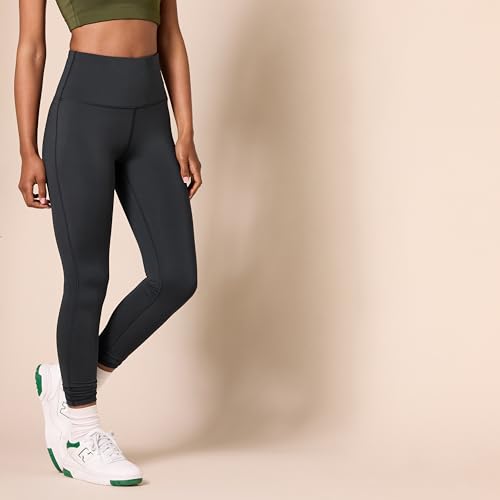 Amazon Essentials Workout Leggings for Women, High-Rise Active Sculpt Athleisure, Available in Plus Size, Black, Medium