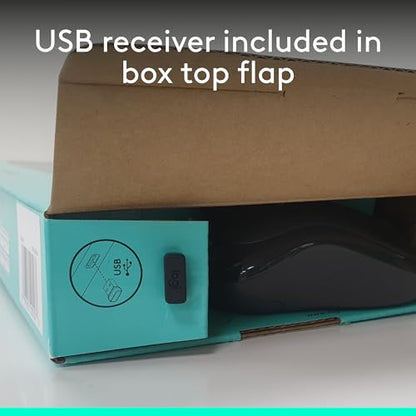 Logitech MK270 Wireless Keyboard and Mouse Combo for Windows, 2.4 GHz, 8 Multimedia Keys, PC, Laptop, Wireless Keyboard Compact Mouse Combo - Black