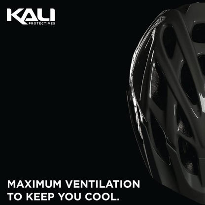 Kali Protectives Chakra Solo Half Size Cycling Helmet, Solid Black, S/M