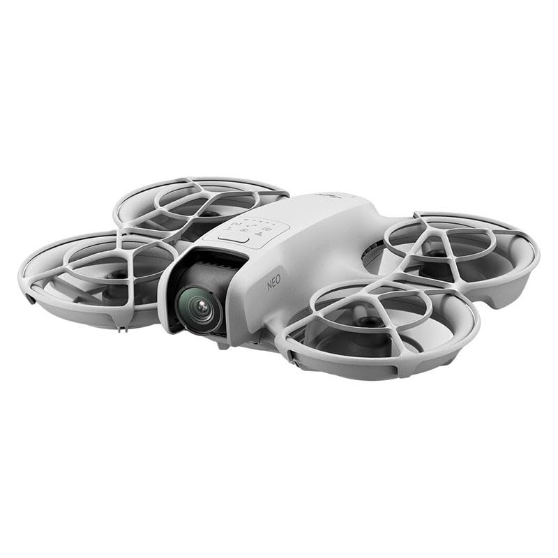 DJI Neo, Mini Drone with 4K UHD Camera for Adults, 135g Self Flying Drone that Follows You, Palm Takeoff, Subject Tracking, QuickShots, Stabilized Video, Built-In Propeller Guard (Controller-Free)