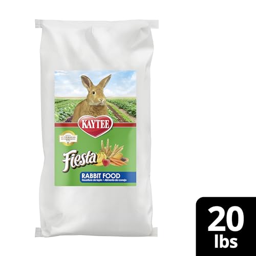 Kaytee Fiesta Rabbit Food, Nutritious and Fun Blend, Supports Dental Health and Digestion, 20 pounds