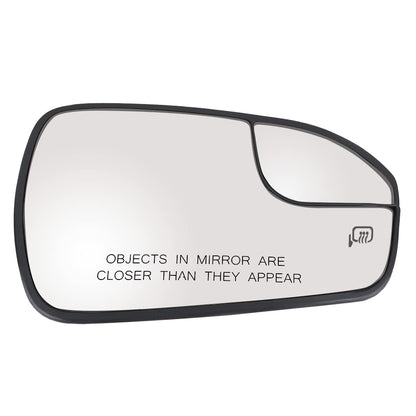 Passenger Right Side Heated Mirror Glass Replacement for 2013 2014 2015 2016 2017 2018 2019 2020 Ford Fusion - Exterior Side View Convex Mirror with Blind Spot, Replace DS7Z17K707B