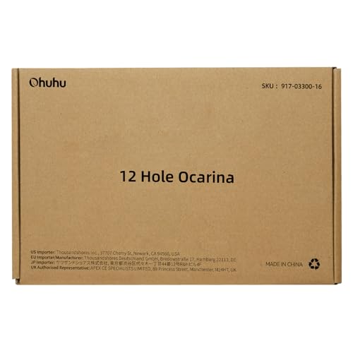 Ohuhu Zelda Ocarina with Song Book (Songs From the Legend of Zelda), 12 Hole Alto C Zelda Ocarinas Play by Link Triforce Gift for Zelda Fans with Display Stand Protective Bag