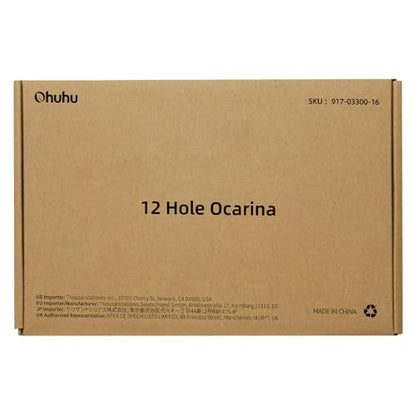 Ohuhu Zelda Ocarina with Song Book (Songs From the Legend of Zelda), 12 Hole Alto C Zelda Ocarinas Play by Link Triforce Gift for Zelda Fans with Display Stand Protective Bag