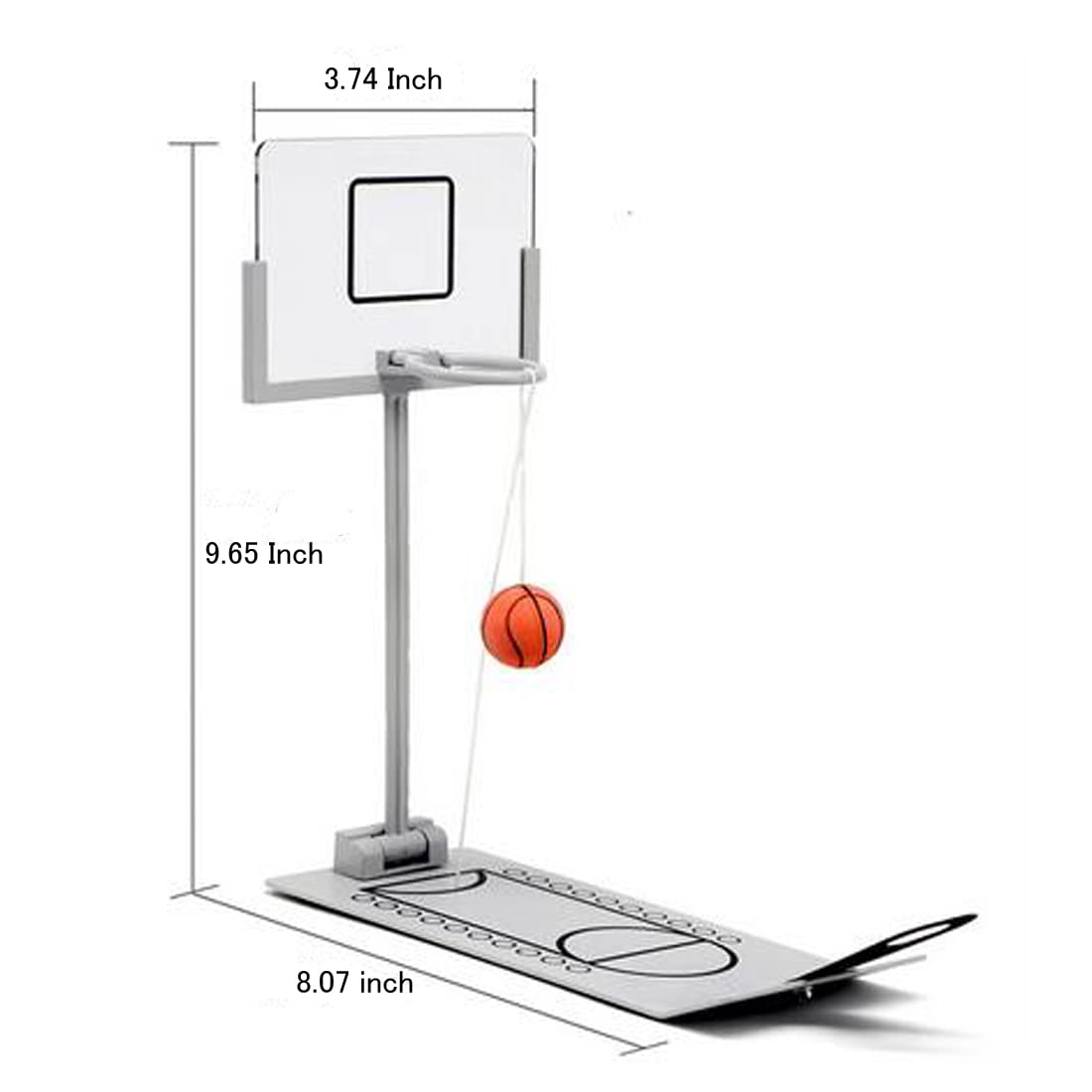 HLJgift Creative Funny Desktop Miniature Basketball Game Toy - Christmas Day Gift Fun Sports Novelty Toy or Gag Gift Idea