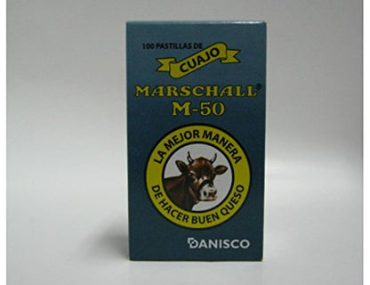10 Tabletas de cuajo Marschall 50 para hacer queso rennet tablets sheese